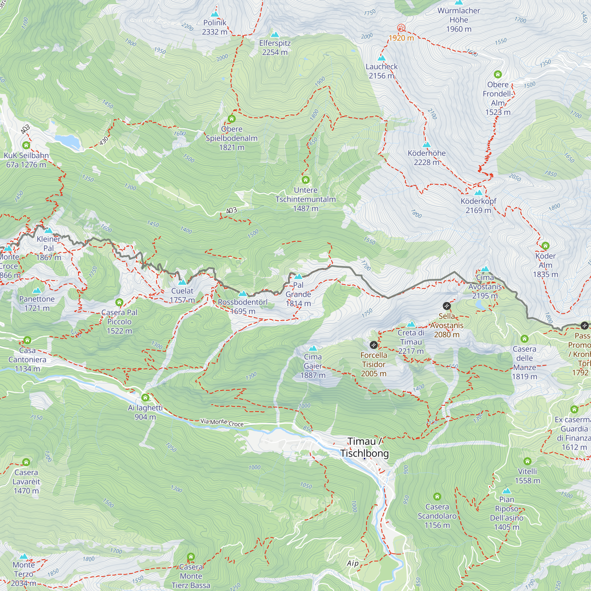 Casera Pal Grande di Sopra map