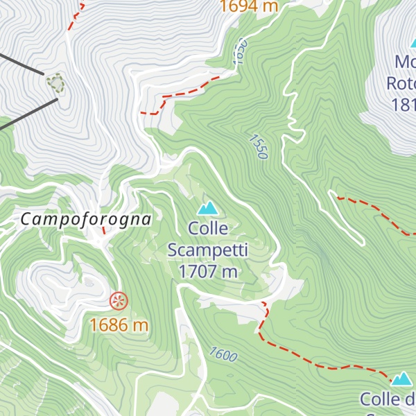 Map of Colle Scampetti