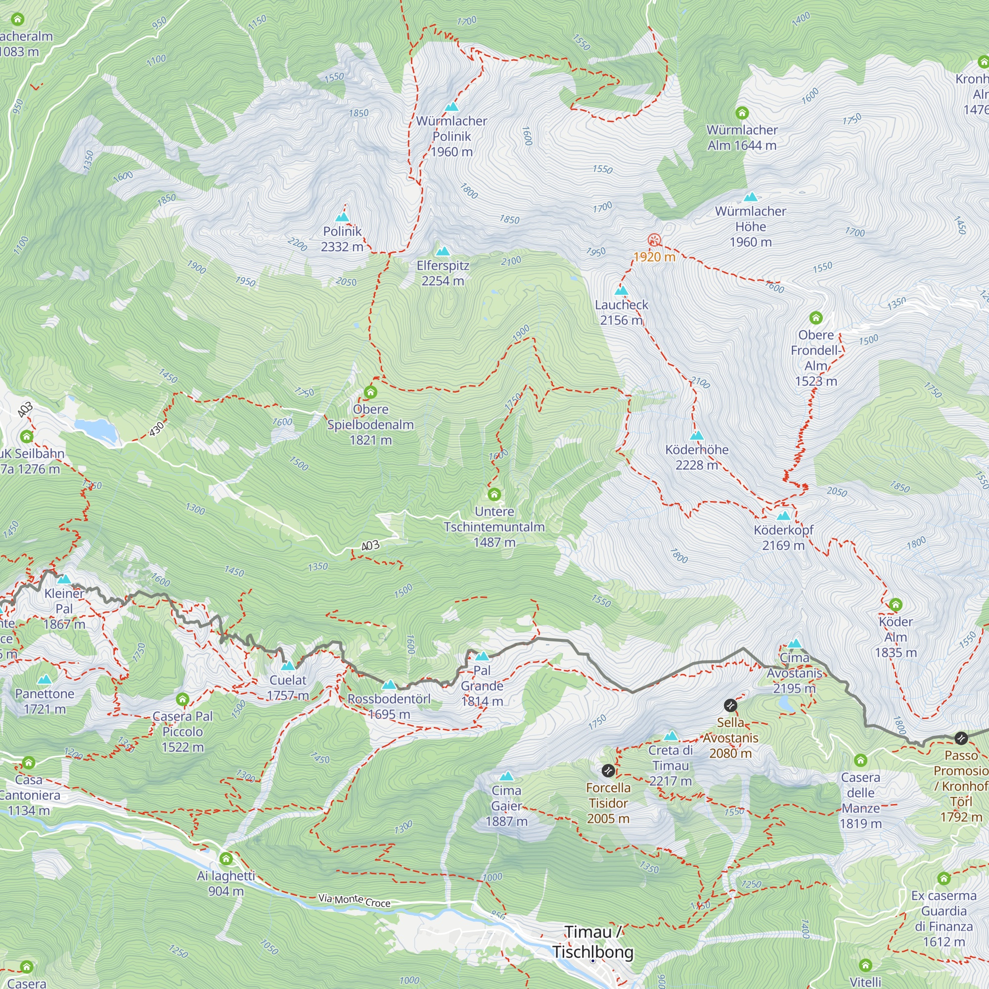 Untere Tschintemuntalm map