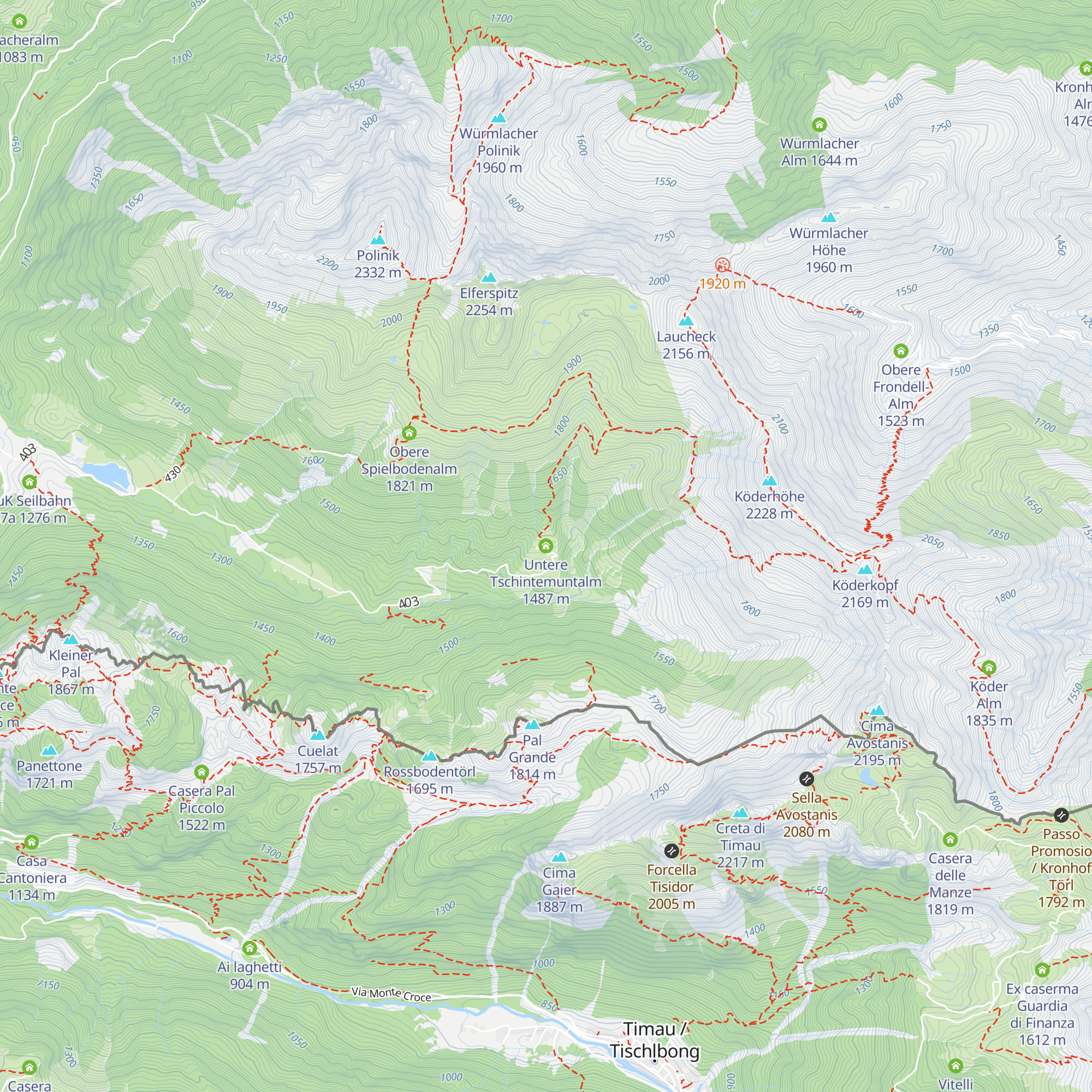 Untere Tschintemuntalm map