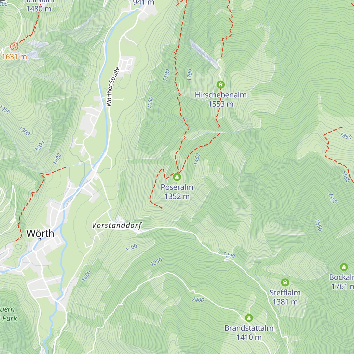 Poseralm map