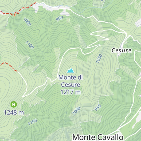 Map of Monte di Cesure
