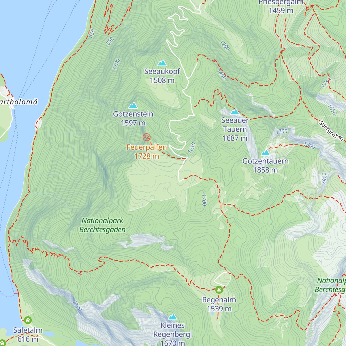 Gotzenalm map