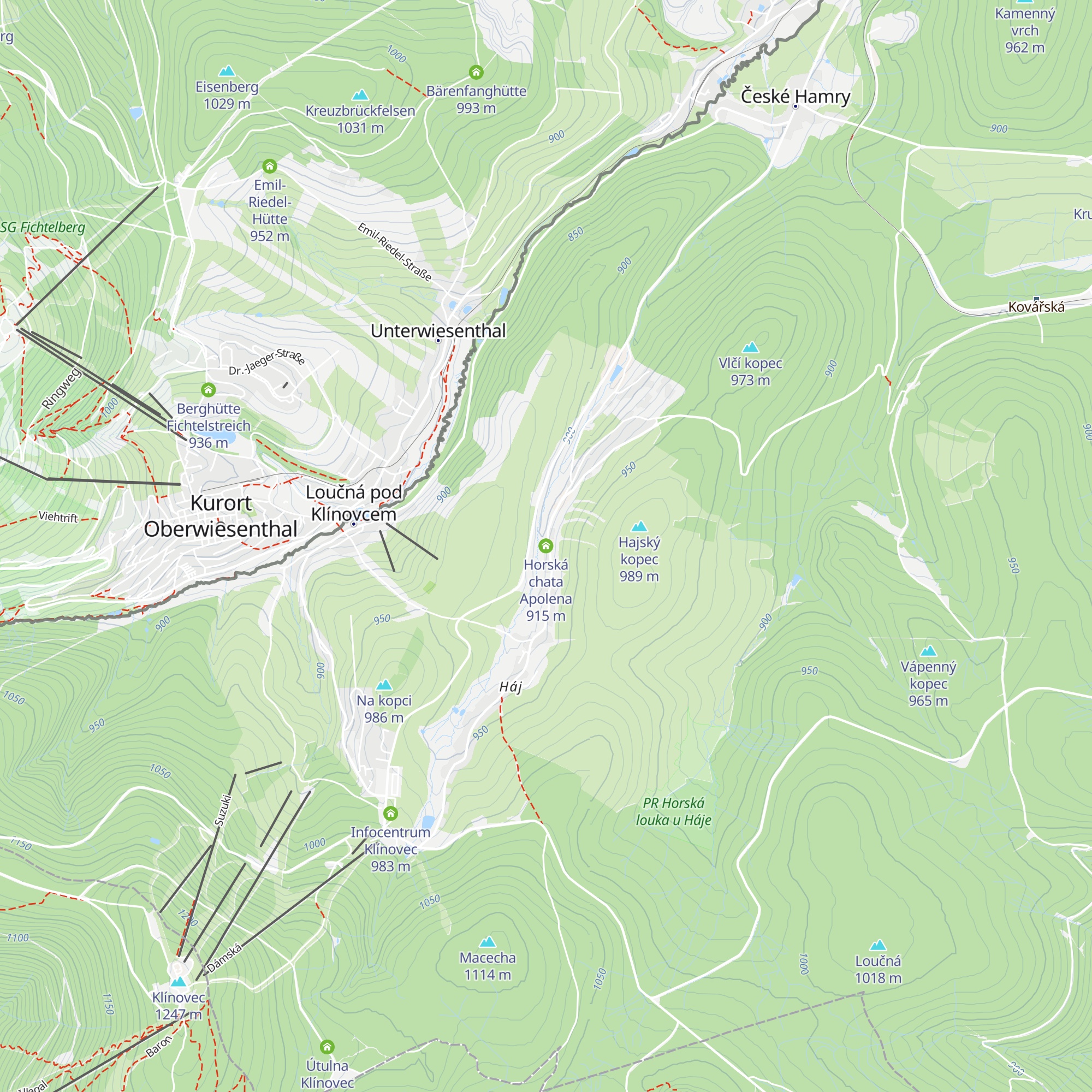 Horská chata Apolena map