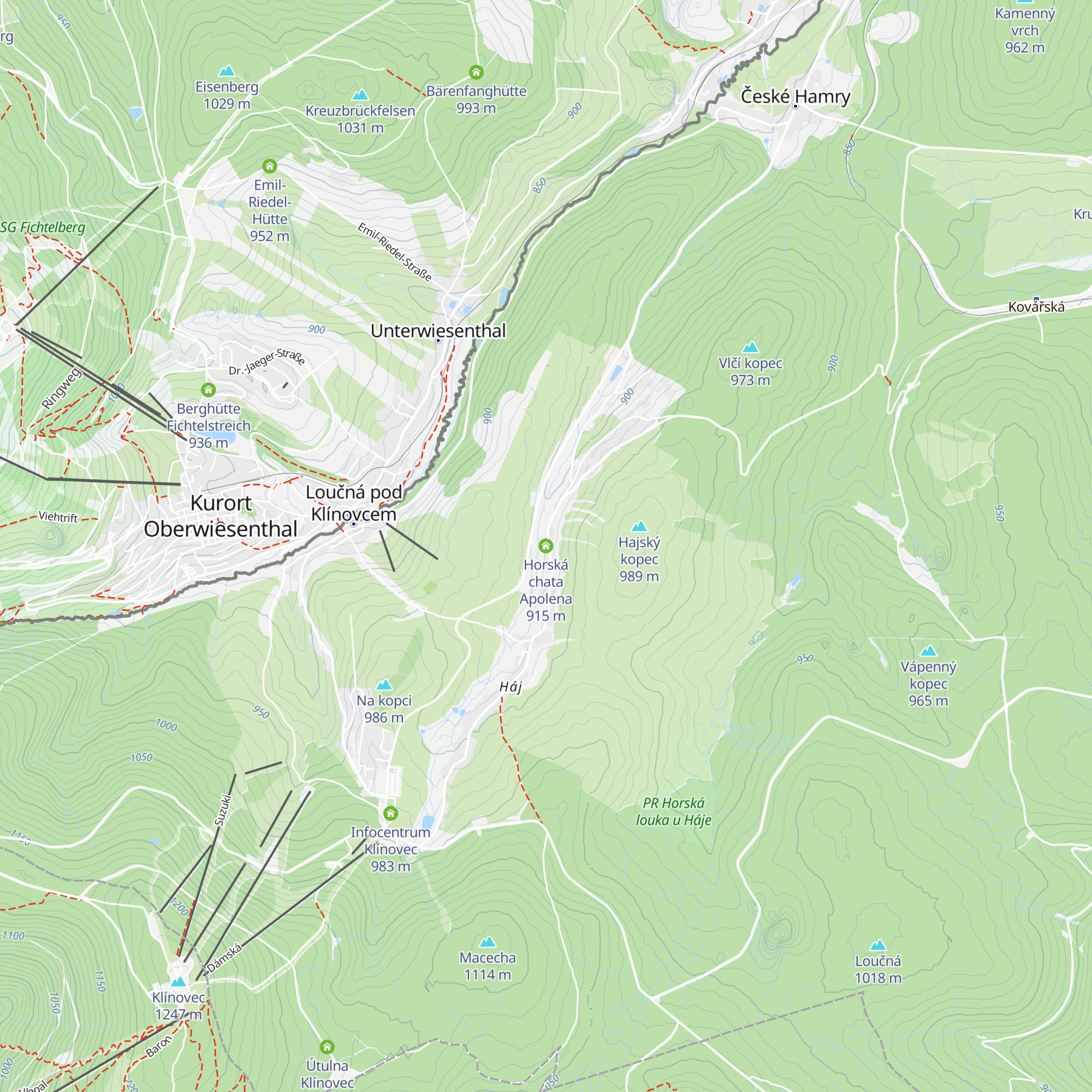 Horská chata Apolena map