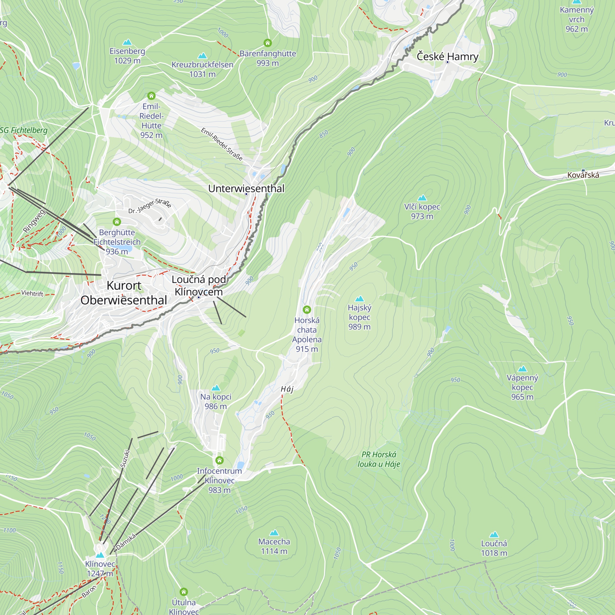 Chata Betsy map