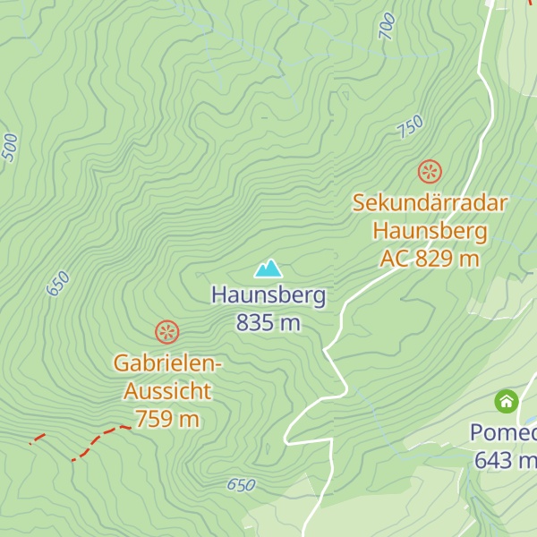 Map of Haunsberg