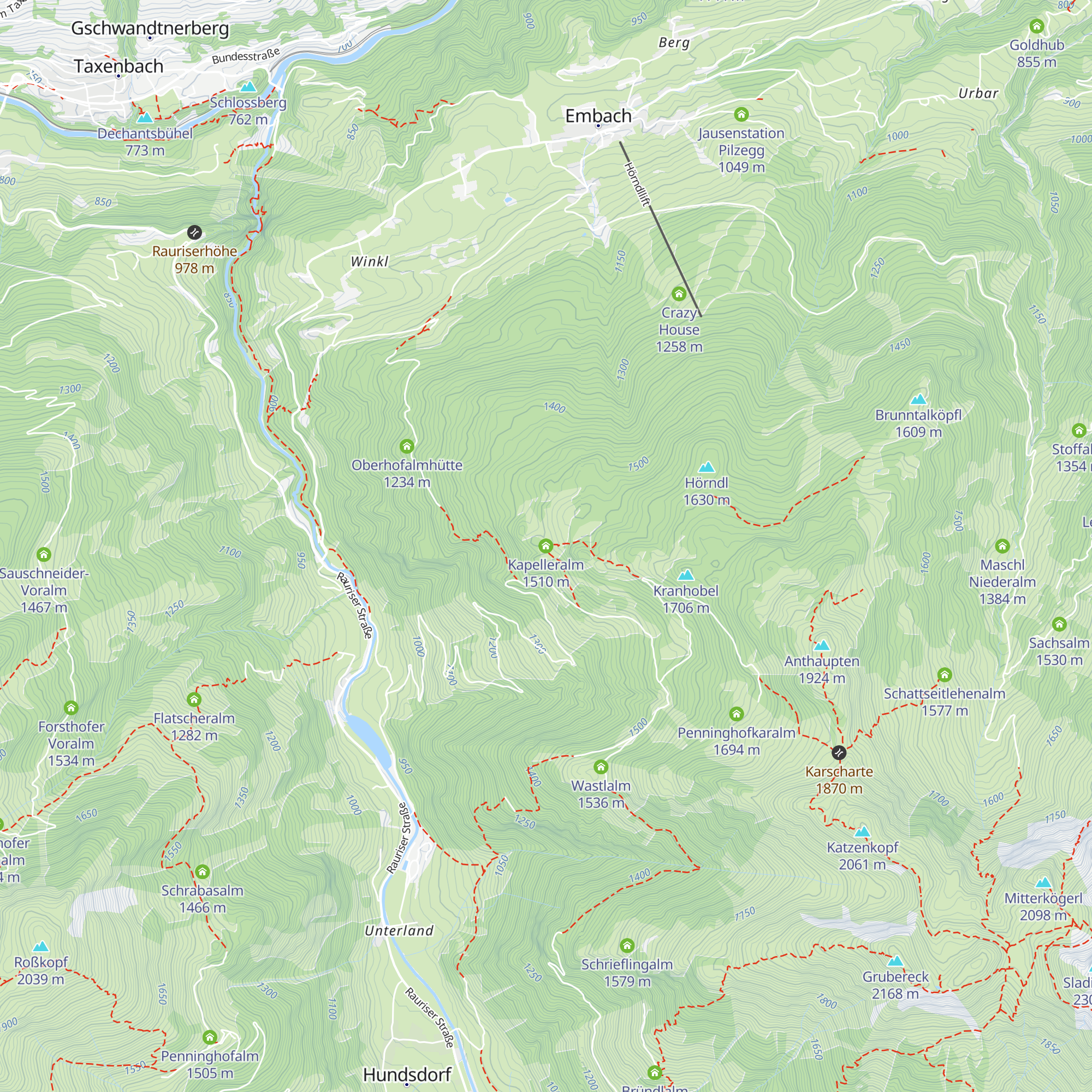 Kapelleralm map