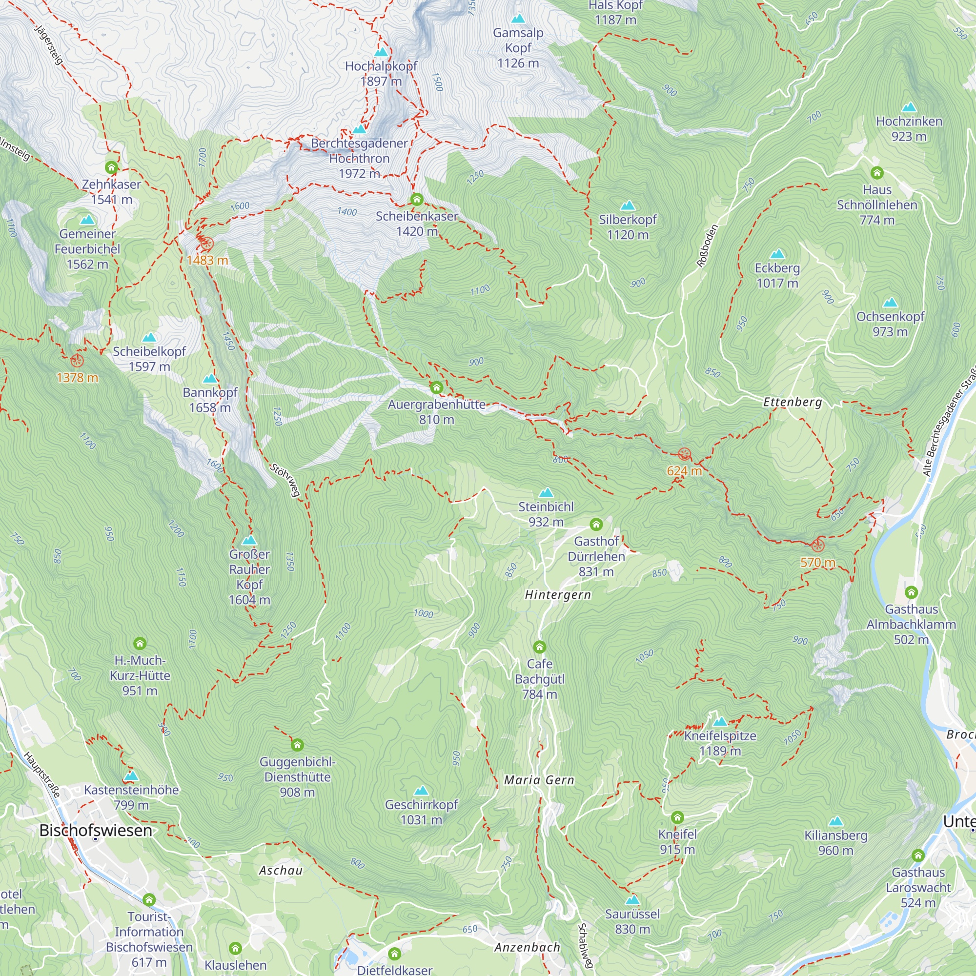 Haus Untersberg map