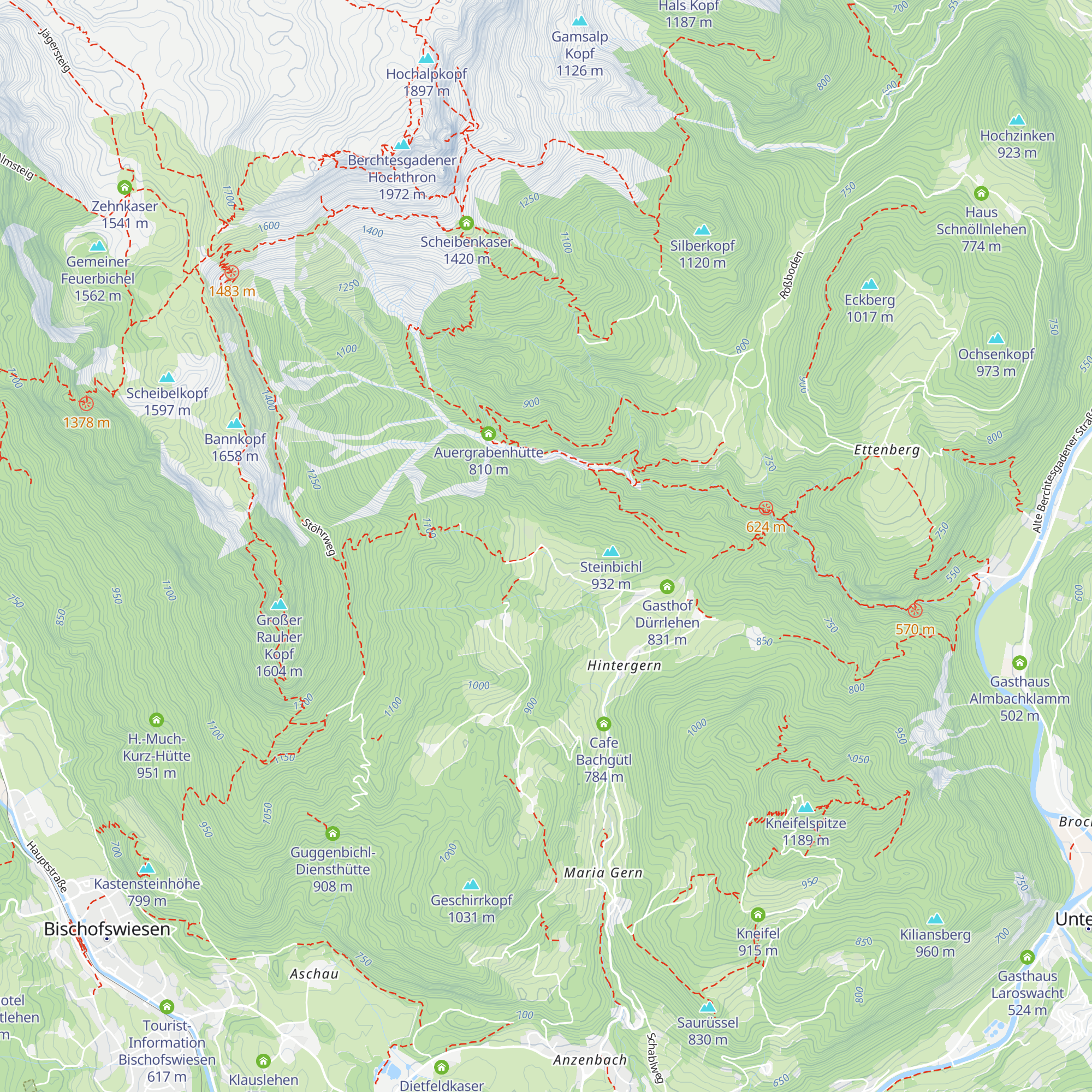 Haus Untersberg map