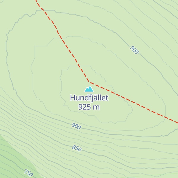 Map of Hundfjället