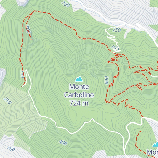 Map of Monte Carbolino
