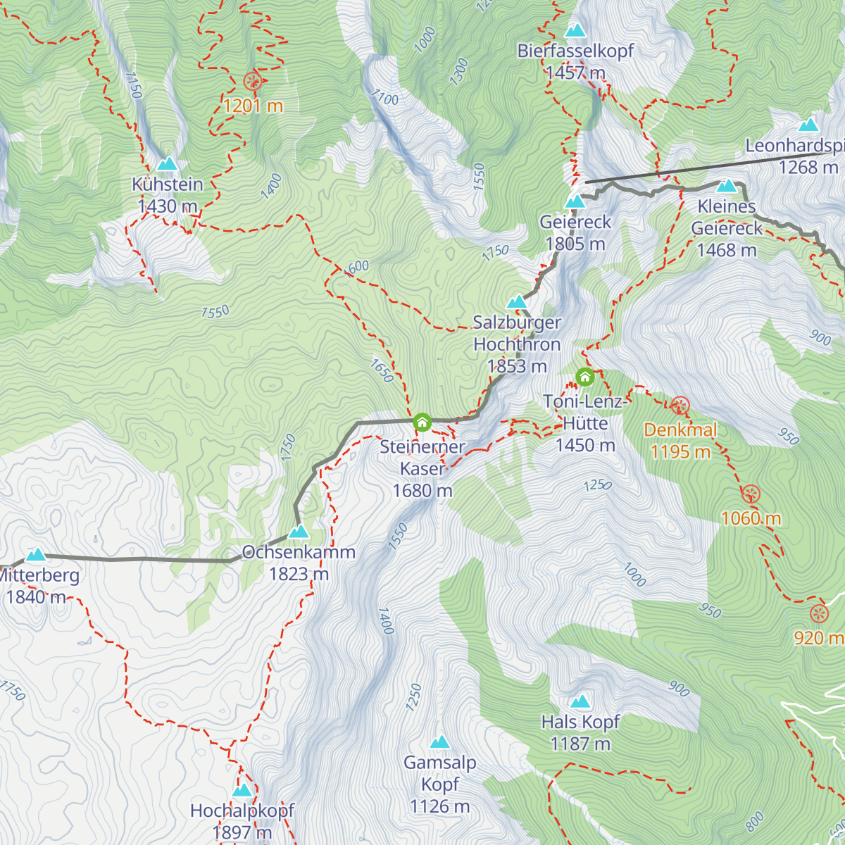 Steinerner Kaser map