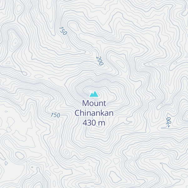 Map of Mount Chinankan