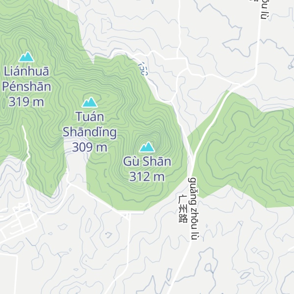 Map of Gù Shān
