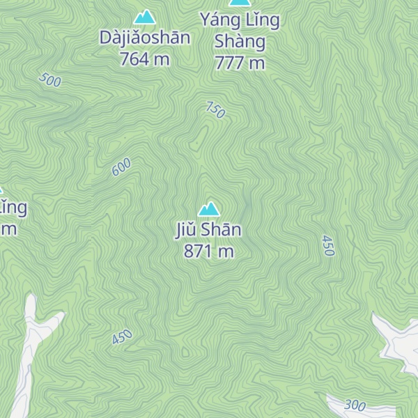 Map of Jiǔ Shān