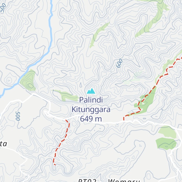 Map of Palindi Kitunggara