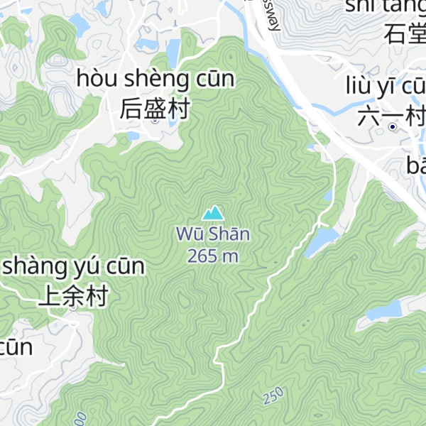 Map of Wū Shān