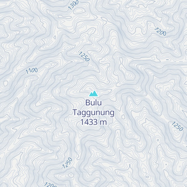 Map of Bulu Taggunung