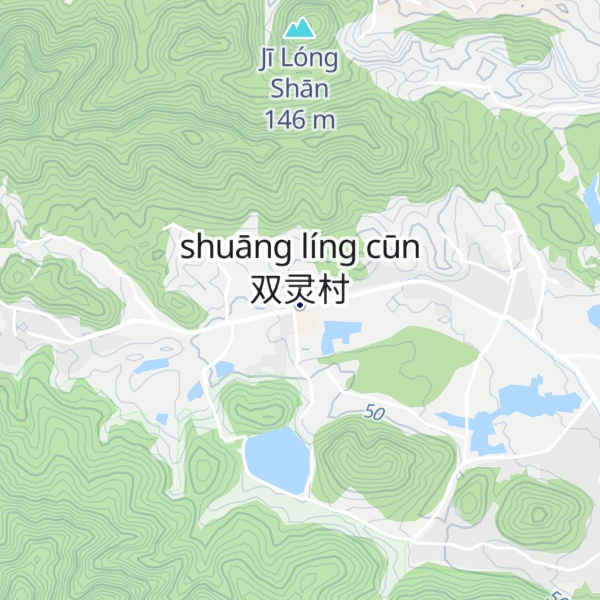 Map of Hángzhōu Qīng Wén Shānjū Mínsù