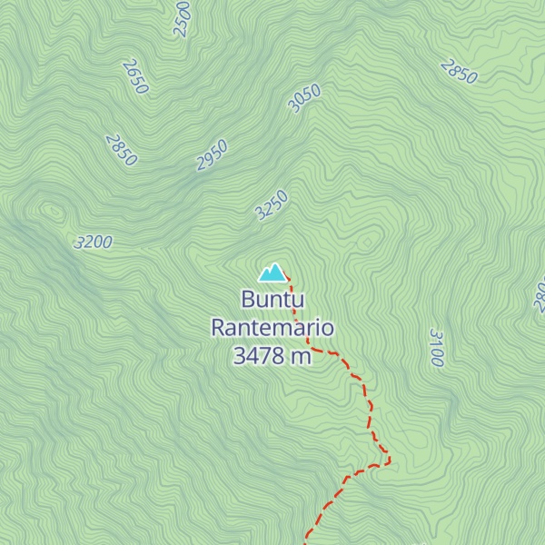 Map of Buntu Rantemario