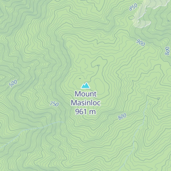 Map of Mount Masinloc