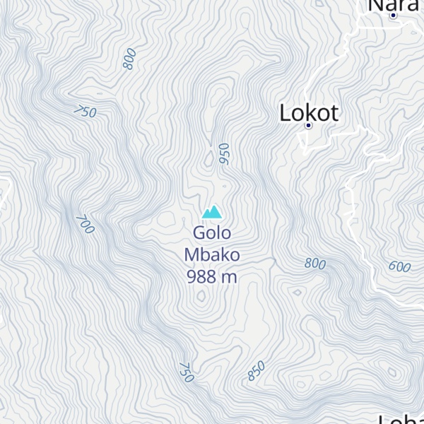 Map of Golo Mbako