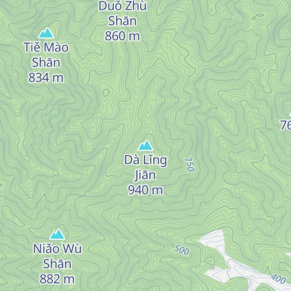 Map of Dà Lǐng Jiān