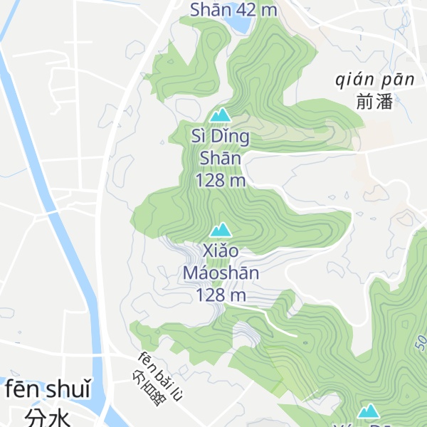 Map of Dàmáoshān