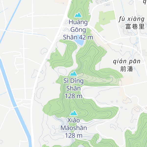 Map of Sì Dǐng Shān