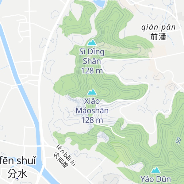 Map of Xiǎo Máoshān