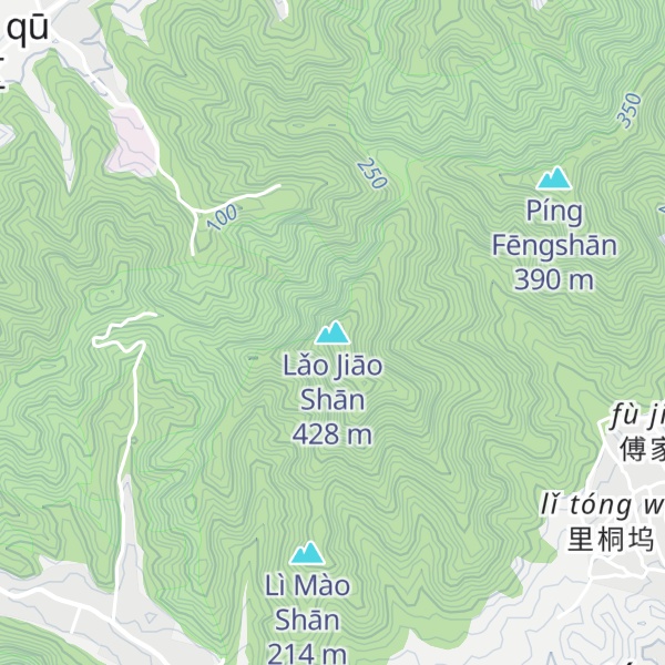Map of Lǎo Jiāo Shān