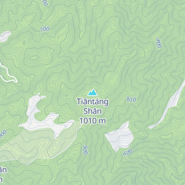 Map of Tiāntáng Shān