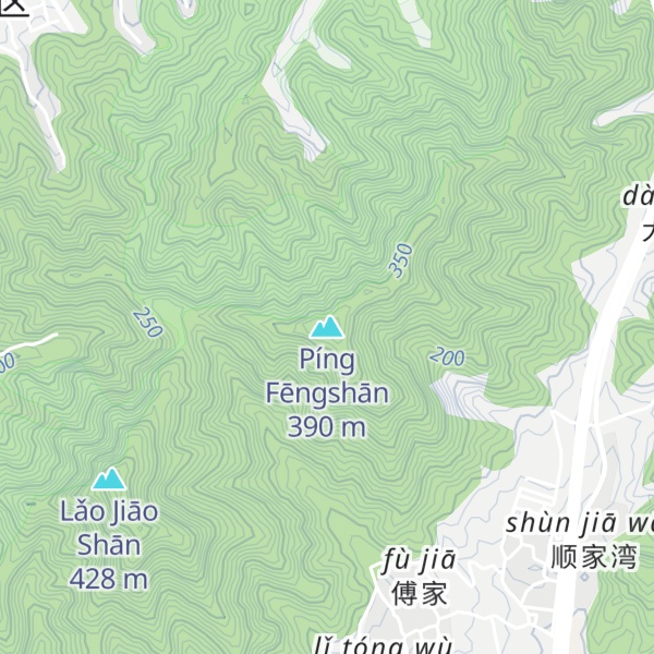 Map of Píng Fēngshān