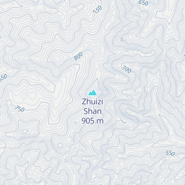 Map of Zhuizi Shan