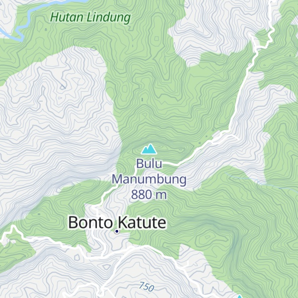 Map of Bulu Manumbung