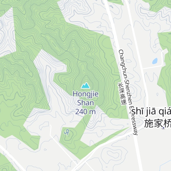 Map of Hongjie Shan