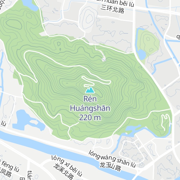 Map of Rén Huángshān