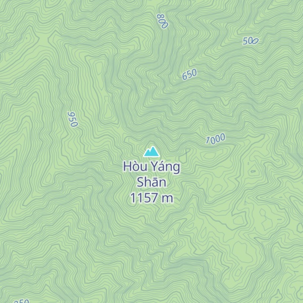 Map of Hòu Yáng Shān