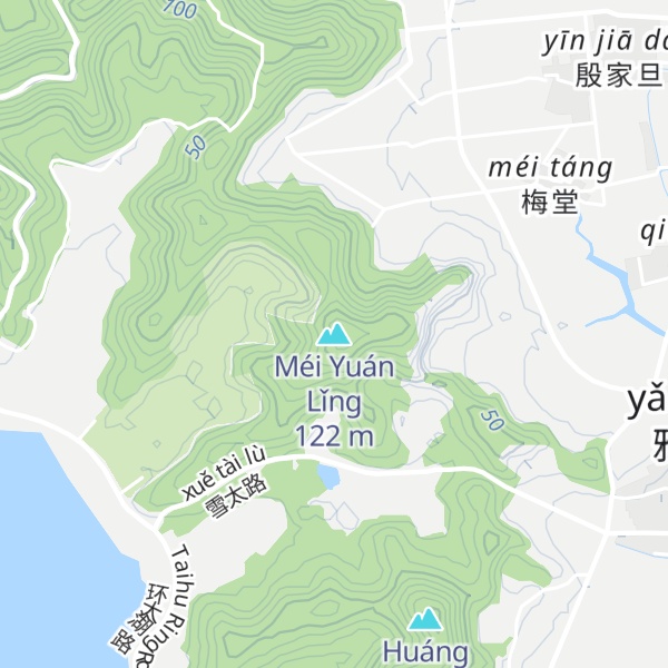 Map of Méi Yuán Lǐng