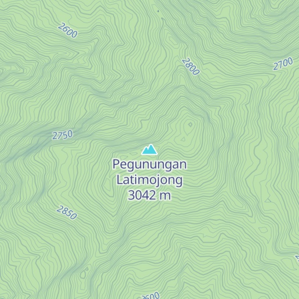 Map of Pegunungan Latimojong