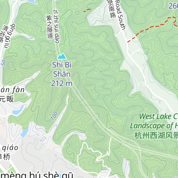 Map of Bǎizǐ Jiān