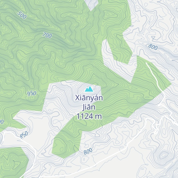 Map of Xiānyán Jiān