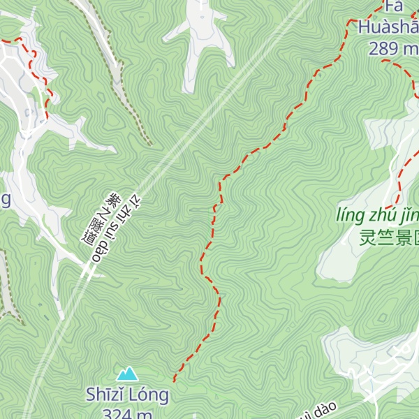 Map of Longmen Moutain