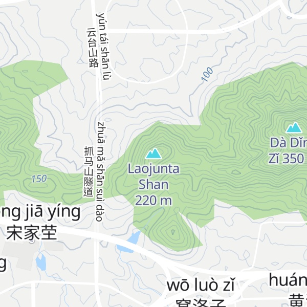 Map of Laojunta Shan