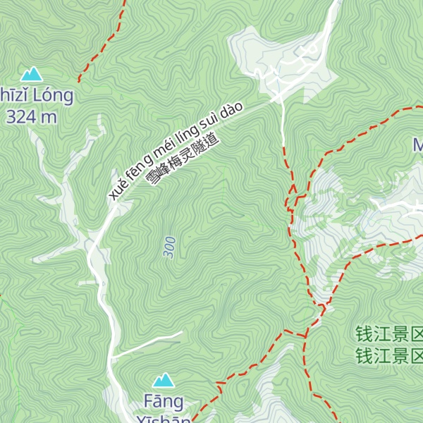 Map of Tianzhu Moutain