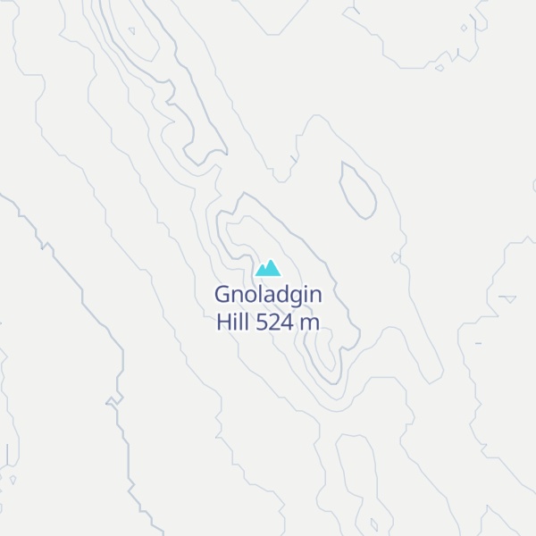 Map of Gnoladgin Hill