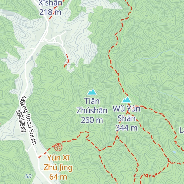 Map of Tiān Zhúshān