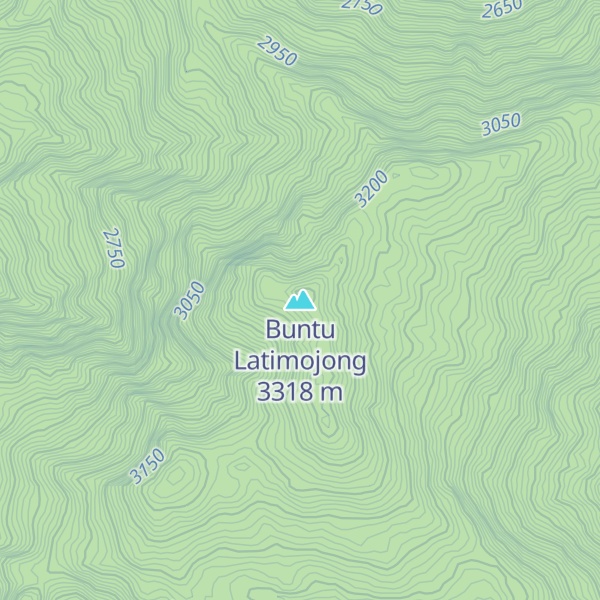 Map of Buntu Latimojong