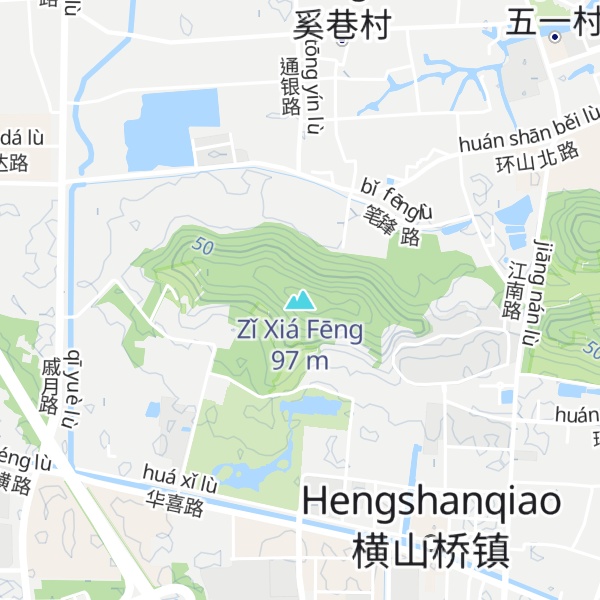 Map of Zǐ Xiá Fēng
